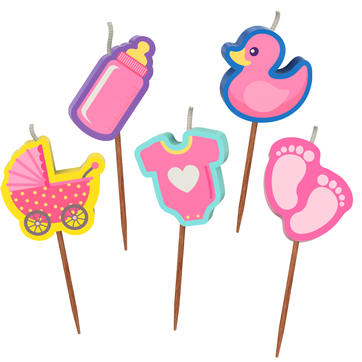 Cake Candles: Baby Girl - Image 2