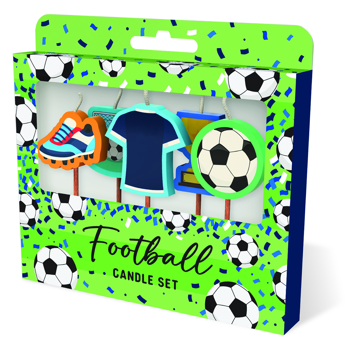 Cake Candles: Football Dark Blue Shirt
