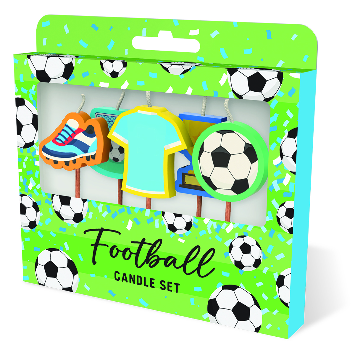 Cake Candles: Football Light Blue Shirt