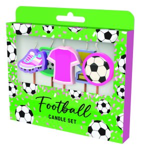 Cake Candles: Football Pink Shirt