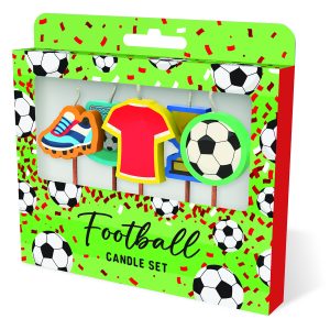 Cake Candles: Football Red Shirt