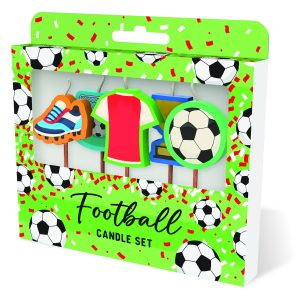 Cake Candles: Football Red White Shirt