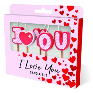 Cake Candles: I Love You
