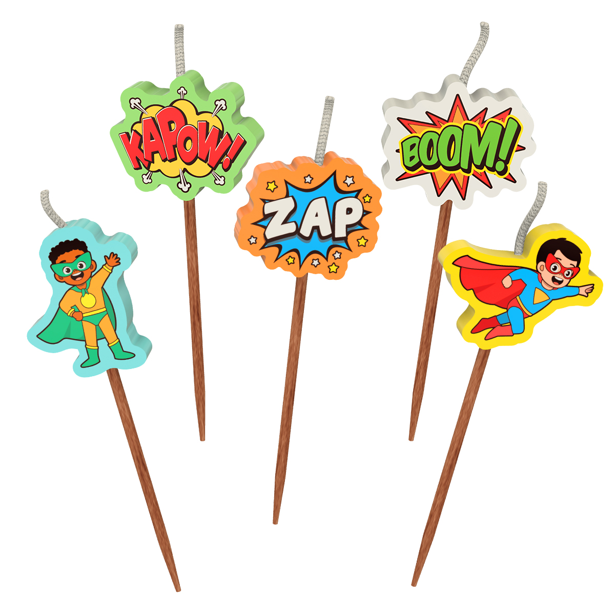Cake Candles: Superhero - Image 2
