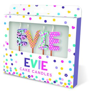 Cake Candles: Names Evie