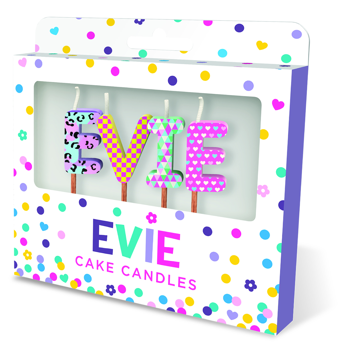 Cake Candles: Names Evie