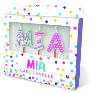 Cake Candles: Names Mia
